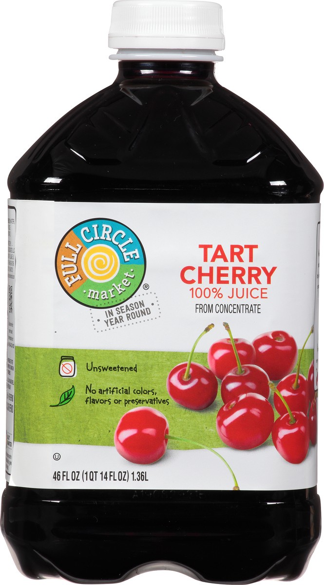 slide 9 of 16, Full Circle Market Tart Cherry 100% Juice - 46 fl oz, 46 fl oz