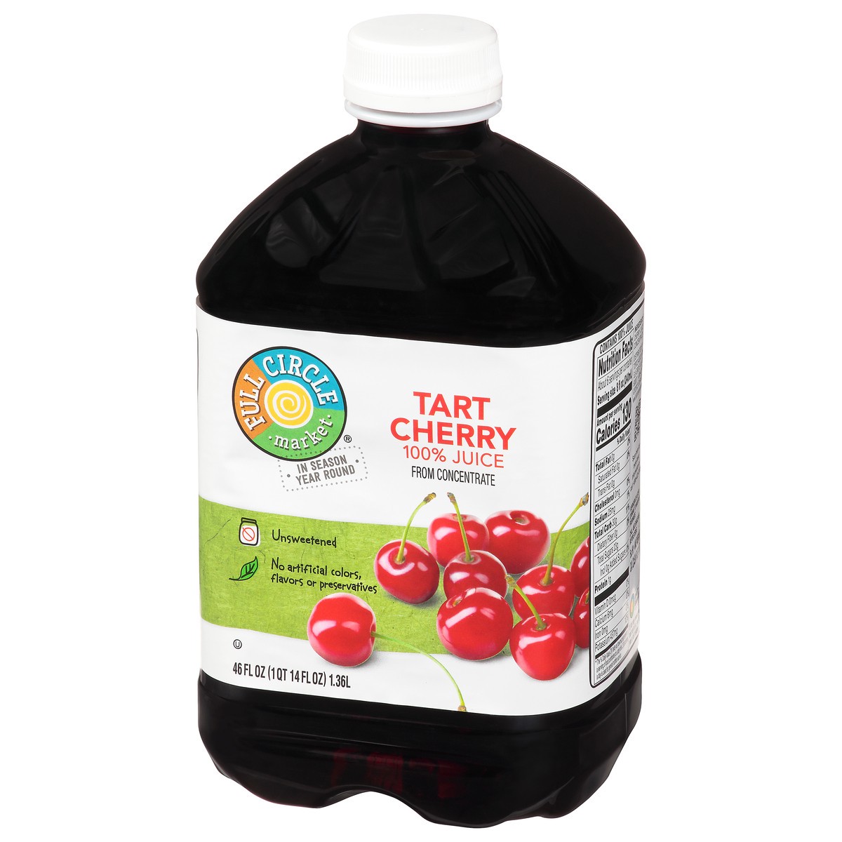 slide 7 of 16, Full Circle Market Tart Cherry 100% Juice - 46 fl oz, 46 fl oz