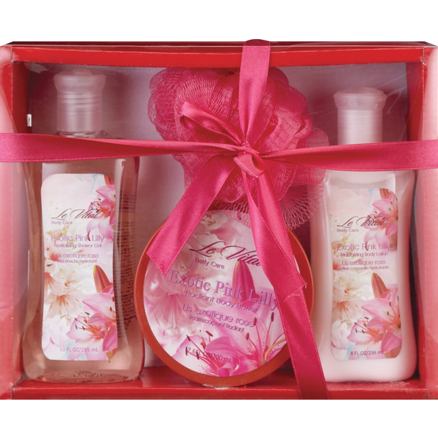 slide 1 of 1, Le Vital Exotic Pink Body Butter Bath Set, 1 ct