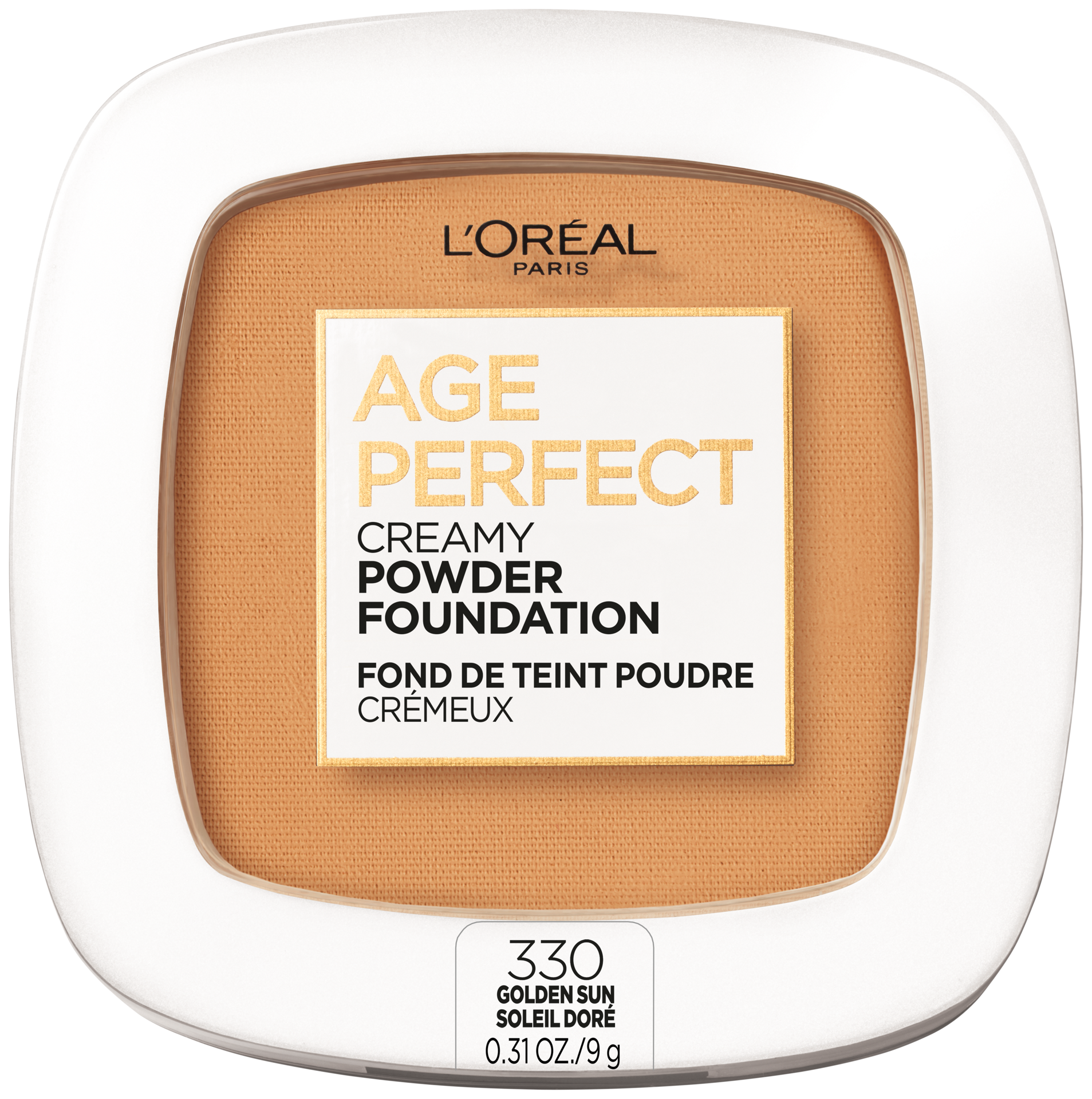 slide 1 of 1, L'Oréal L'Oreal Paris Age Perfect Creamy Pressed Powder Foundation with Minerals - 330 Golden Sun - 0.31oz, 0.31 oz
