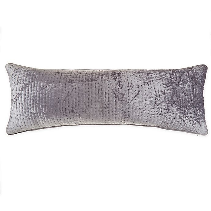 slide 1 of 1, Wamsutta Collection Velvet Lumbar Throw Pillow - Alloy, 1 ct