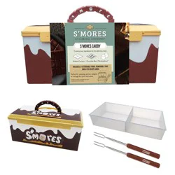 S'Mores Kit - Caddy With Tray & 2 Extra Forks