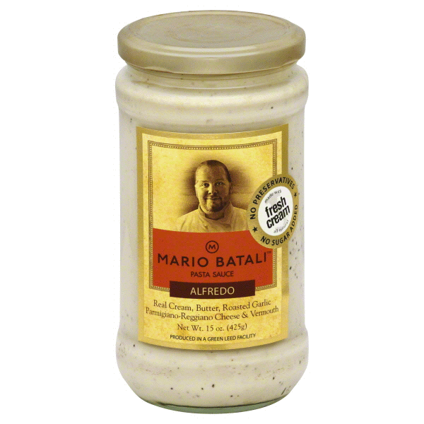 slide 1 of 2, Mario Batali Pasta Sauce Alfredo Jar - 15 Oz, 15 oz