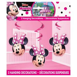 Minnie 3 Hanging Swirl Decorations