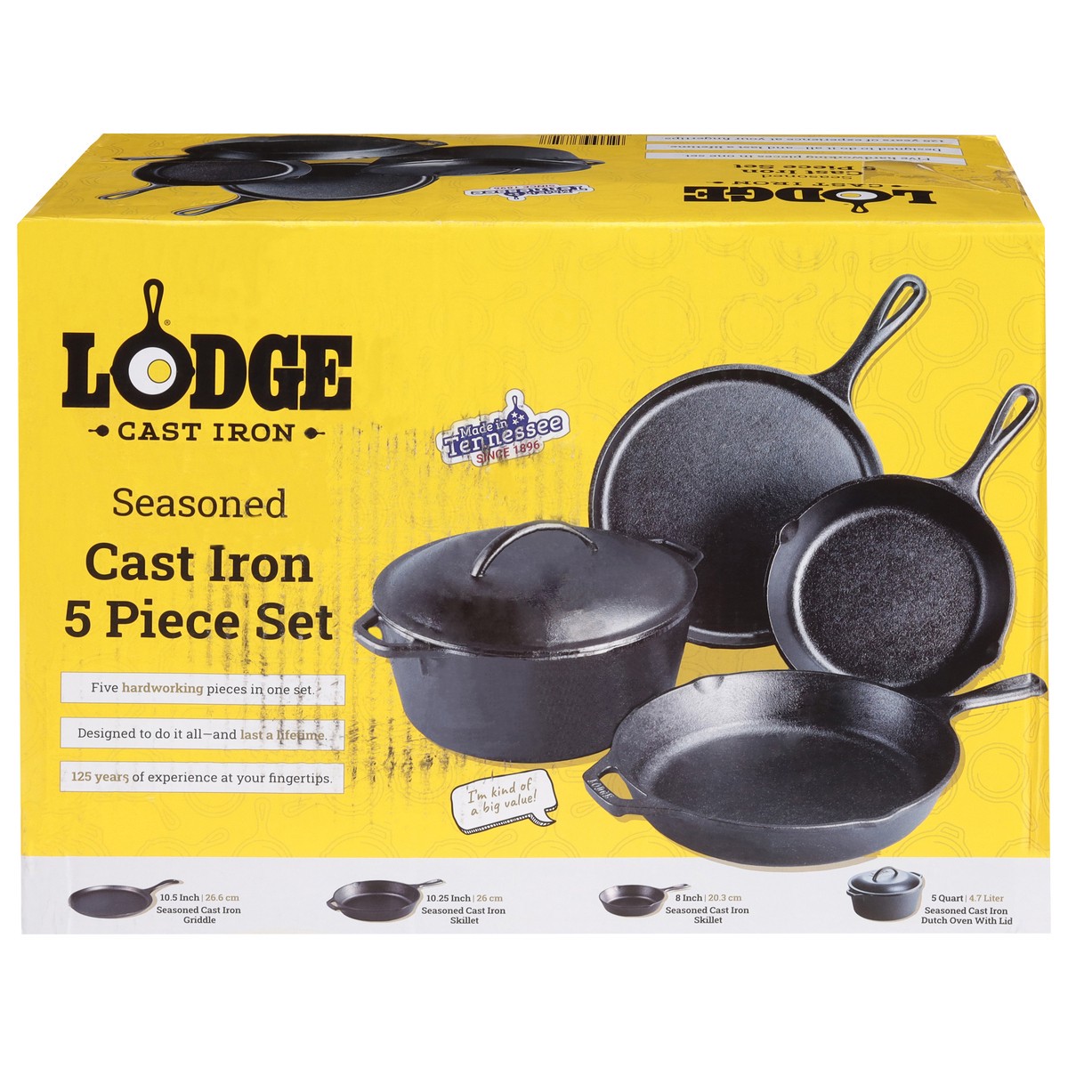 slide 11 of 11, Lodge Cast Iron Set, 5 ct