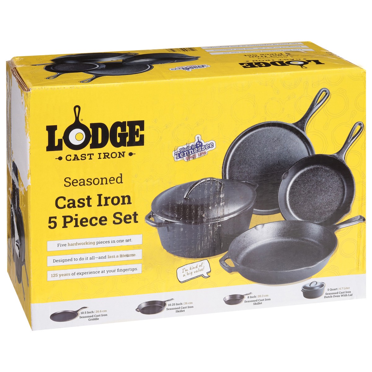 slide 3 of 11, Lodge Cast Iron Set, 5 ct