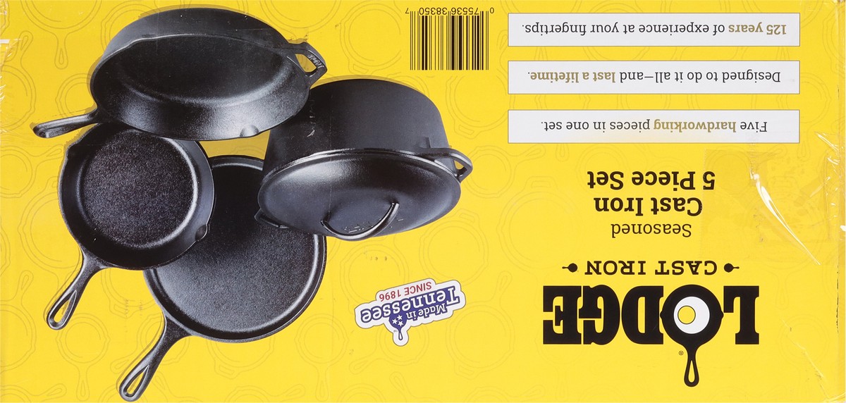 slide 10 of 11, Lodge Cast Iron Set, 5 ct