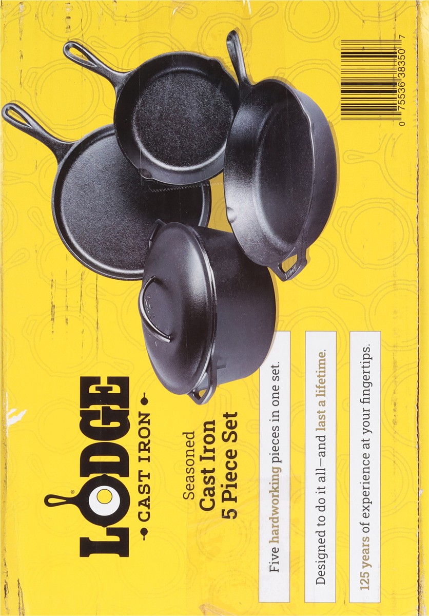 slide 5 of 11, Lodge Cast Iron Set, 5 ct