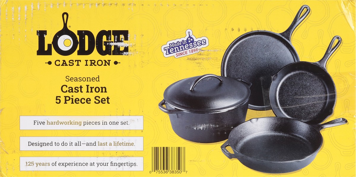 slide 8 of 11, Lodge Cast Iron Set, 5 ct