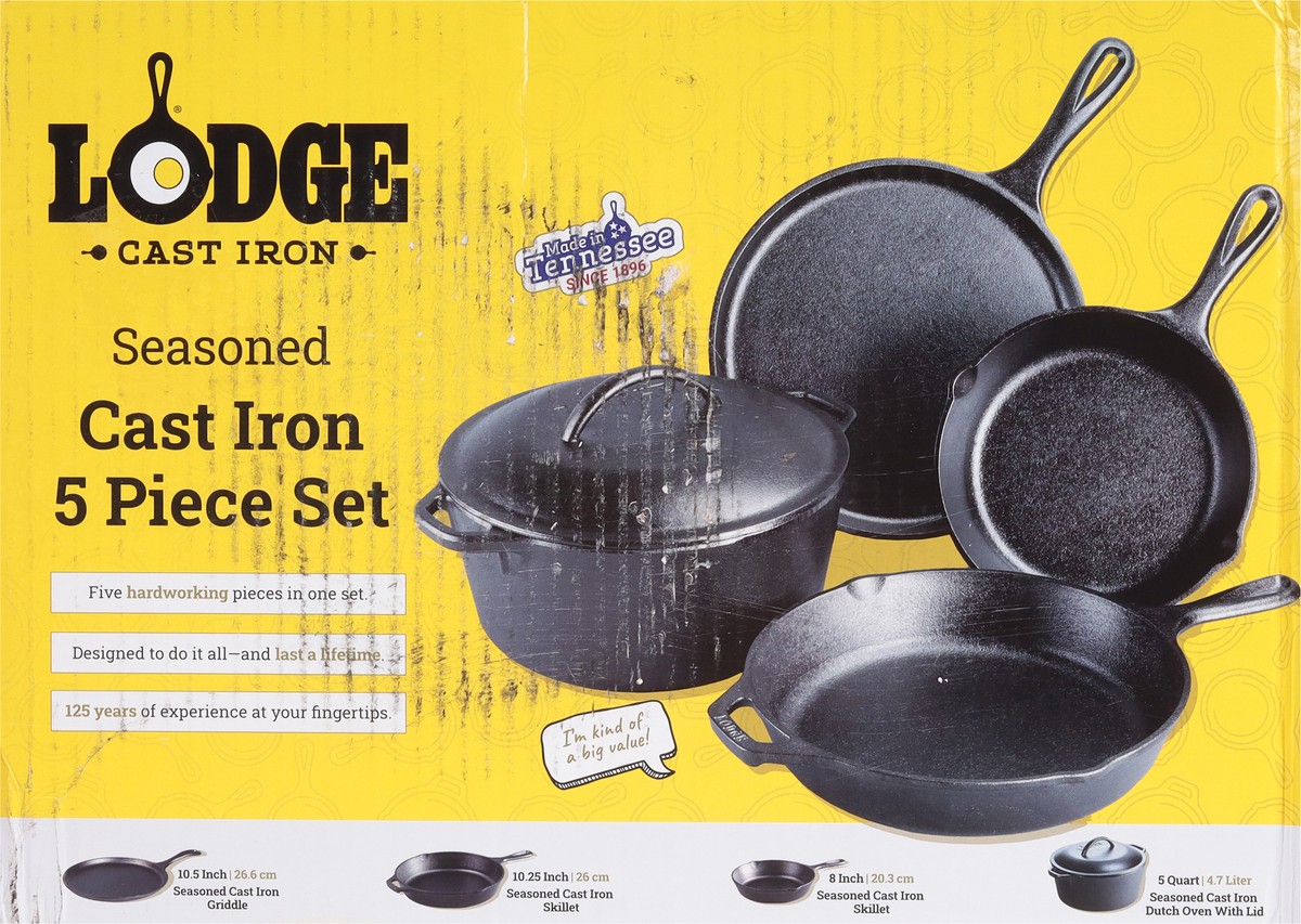 slide 2 of 11, Lodge Cast Iron Set, 5 ct