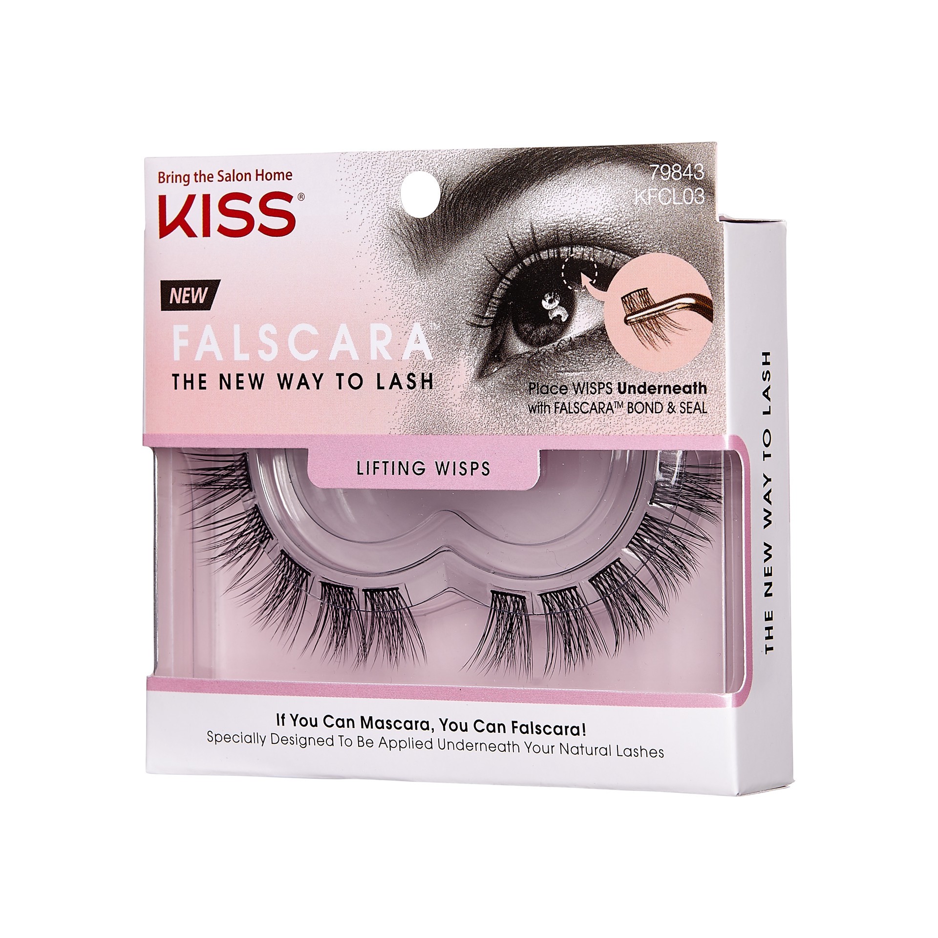 slide 3 of 4, KISS Falscara Lashes, False Eyelashes - Lifting Wisps, 1 ct