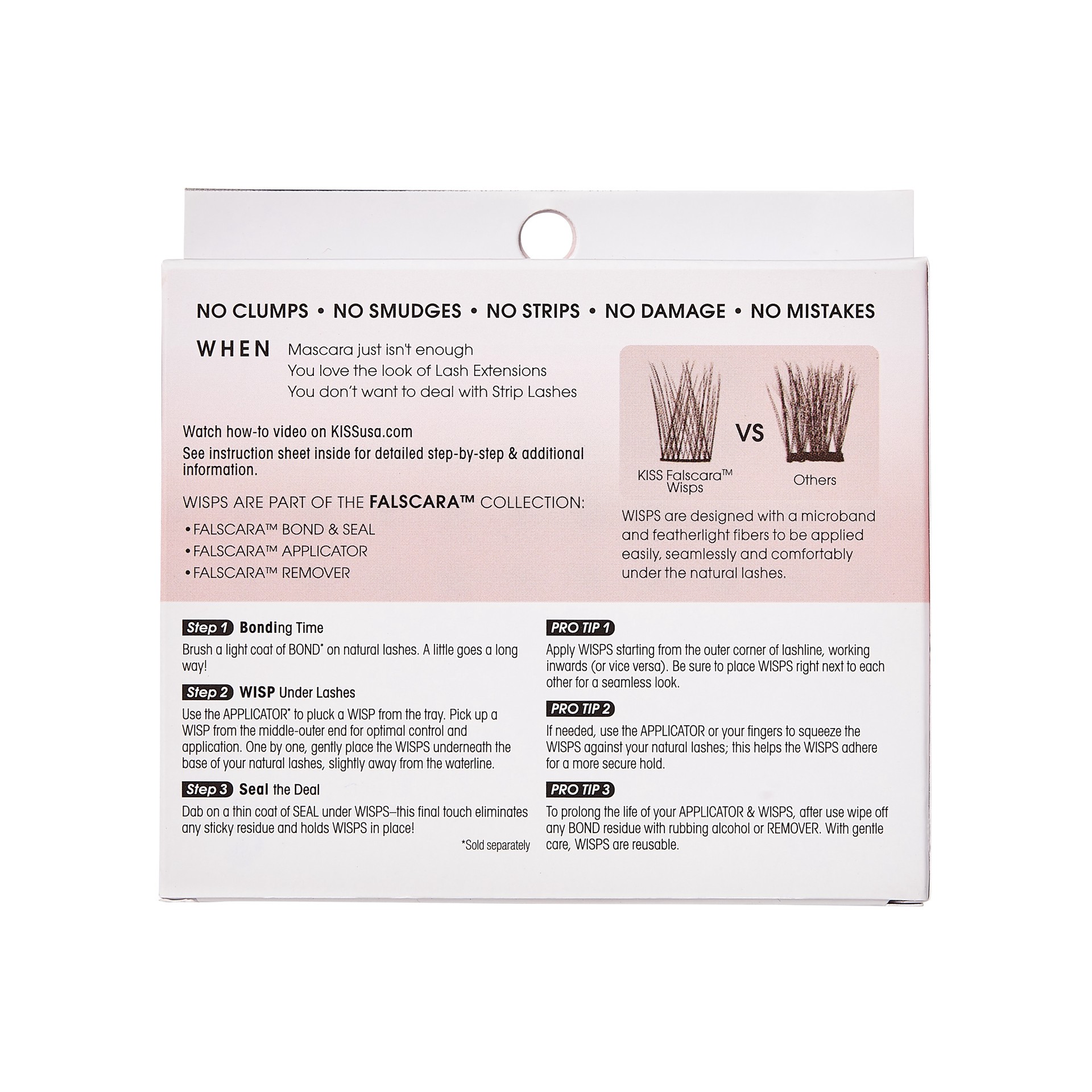 slide 4 of 4, KISS Falscara Lashes, False Eyelashes - Lifting Wisps, 1 ct