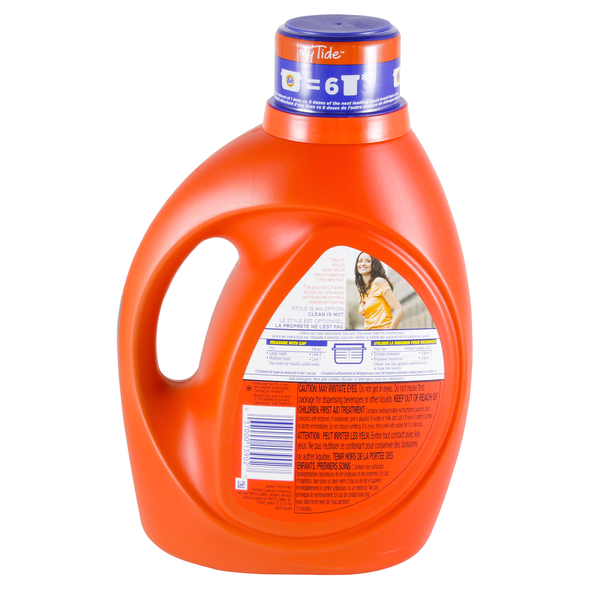 slide 3 of 6, Tide Mountain Spring Liquid Laundry Detergent, 100 fl oz