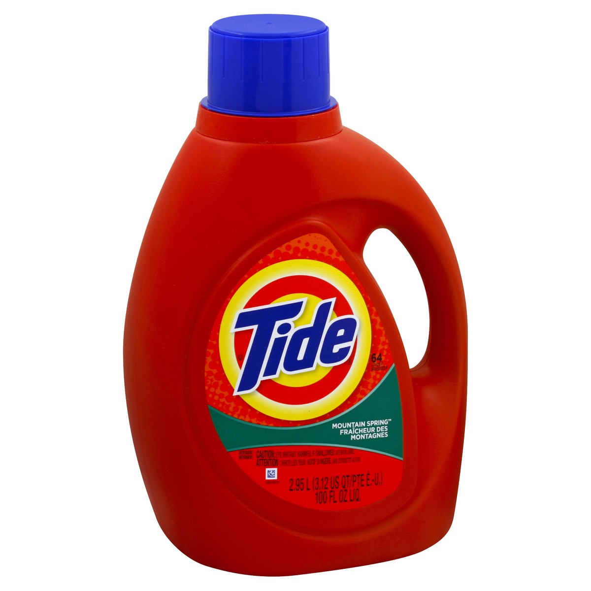 slide 1 of 6, Tide Mountain Spring Liquid Laundry Detergent, 100 fl oz