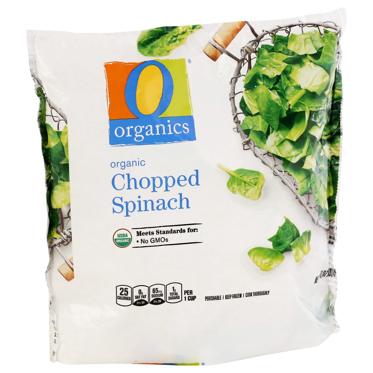 slide 2 of 9, O Organics Organic Spinach Chopped, 16 oz