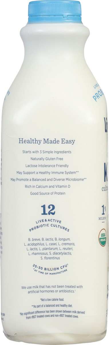 slide 2 of 9, Lifeway Organic Unsweetened Plain Kefir, 32 fl oz