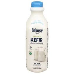 Lifeway Organic Plain Unsweetened Kefir 32 fl oz