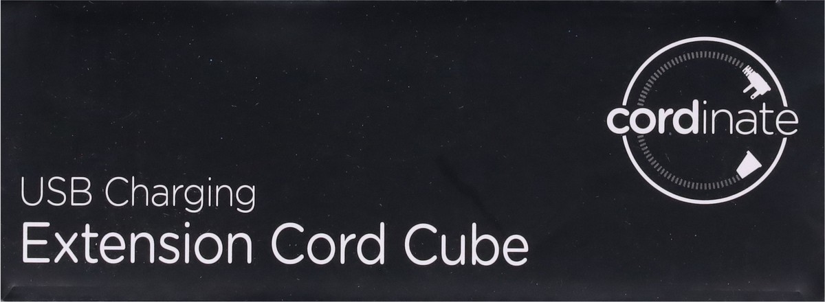 slide 2 of 10, Cordinate Usb Extension Cord Cube, 5', White, 1 ct