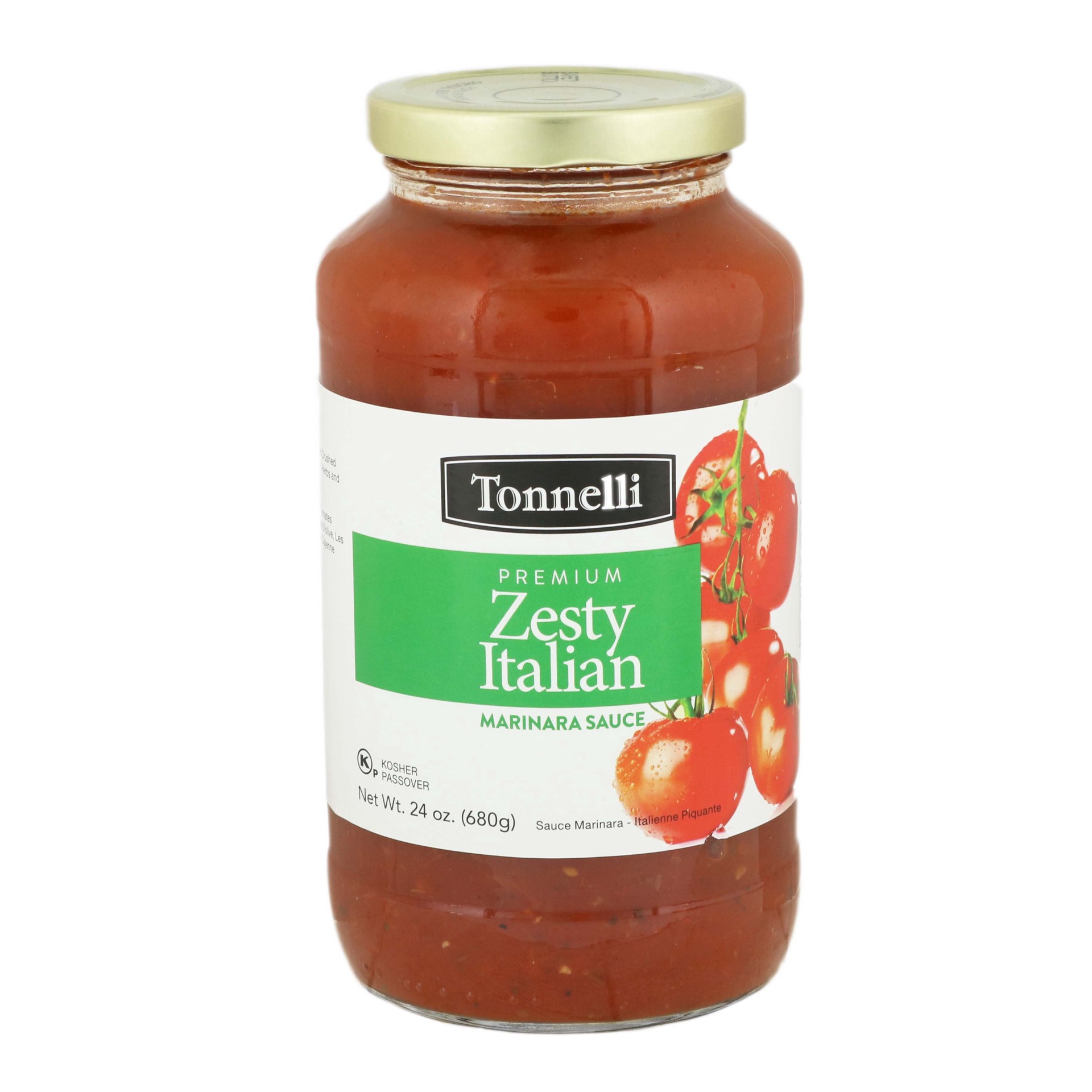 slide 1 of 1, Tonelli Premium Zesty Italian Marinara Sauce, 24 oz