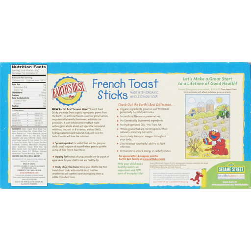 slide 12 of 16, Earth's Best All Natural French Toast Sticks, 32 ct