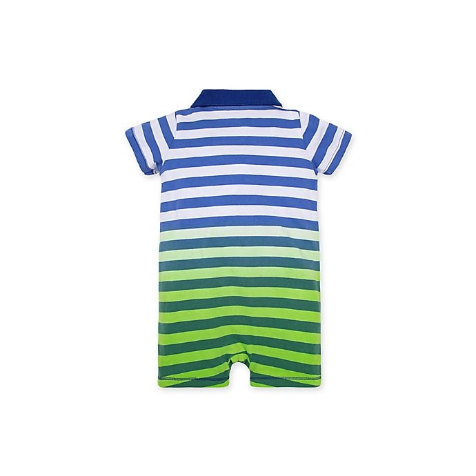 slide 2 of 2, Burt's Bees Baby Dip Dye Polo Romper, 1 ct