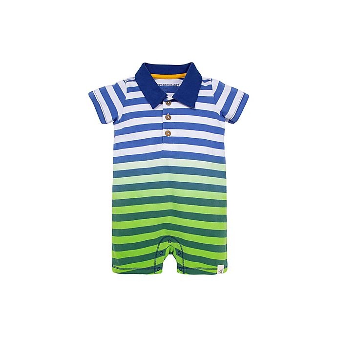 slide 1 of 2, Burt's Bees Baby Dip Dye Polo Romper, 1 ct