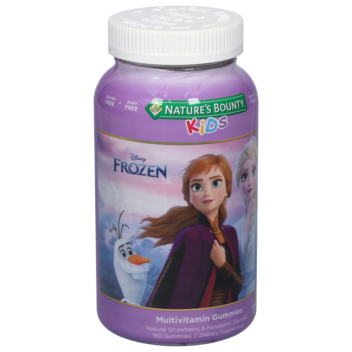 slide 6 of 9, Nature's Bounty Disney Frozen Kids Natural Strawberry & Raspberry Flavored Multivitamin Gummies 180 Gummies, 180 ct