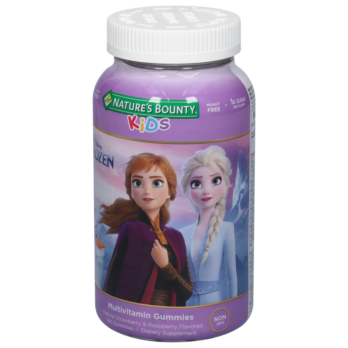 slide 7 of 9, Nature's Bounty Disney Frozen Kids Natural Strawberry & Raspberry Flavored Multivitamin Gummies 180 Gummies, 180 ct
