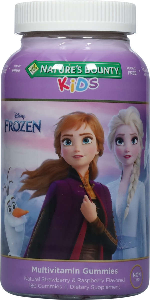 slide 2 of 9, Nature's Bounty Disney Frozen Kids Natural Strawberry & Raspberry Flavored Multivitamin Gummies 180 Gummies, 180 ct