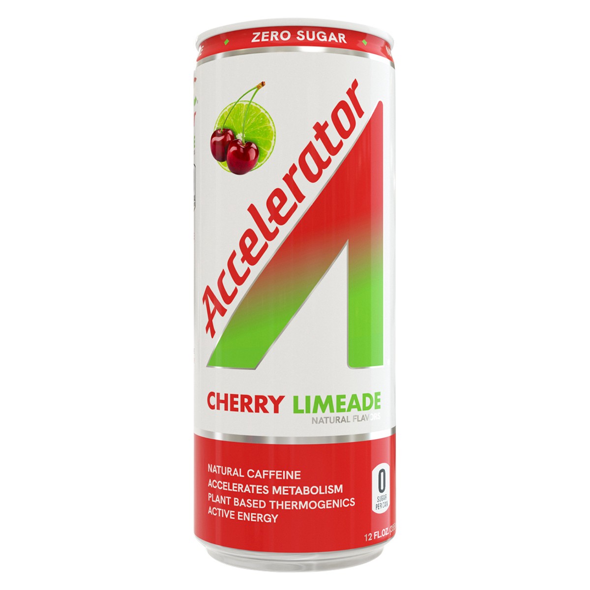 slide 1 of 7, A SHOC Accelerator Cherry Limeade Energy Drink, 12 fl oz can, 12 oz