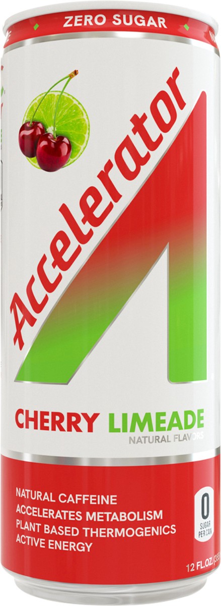 slide 5 of 7, A SHOC Accelerator Cherry Limeade Energy Drink, 12 fl oz can, 12 oz