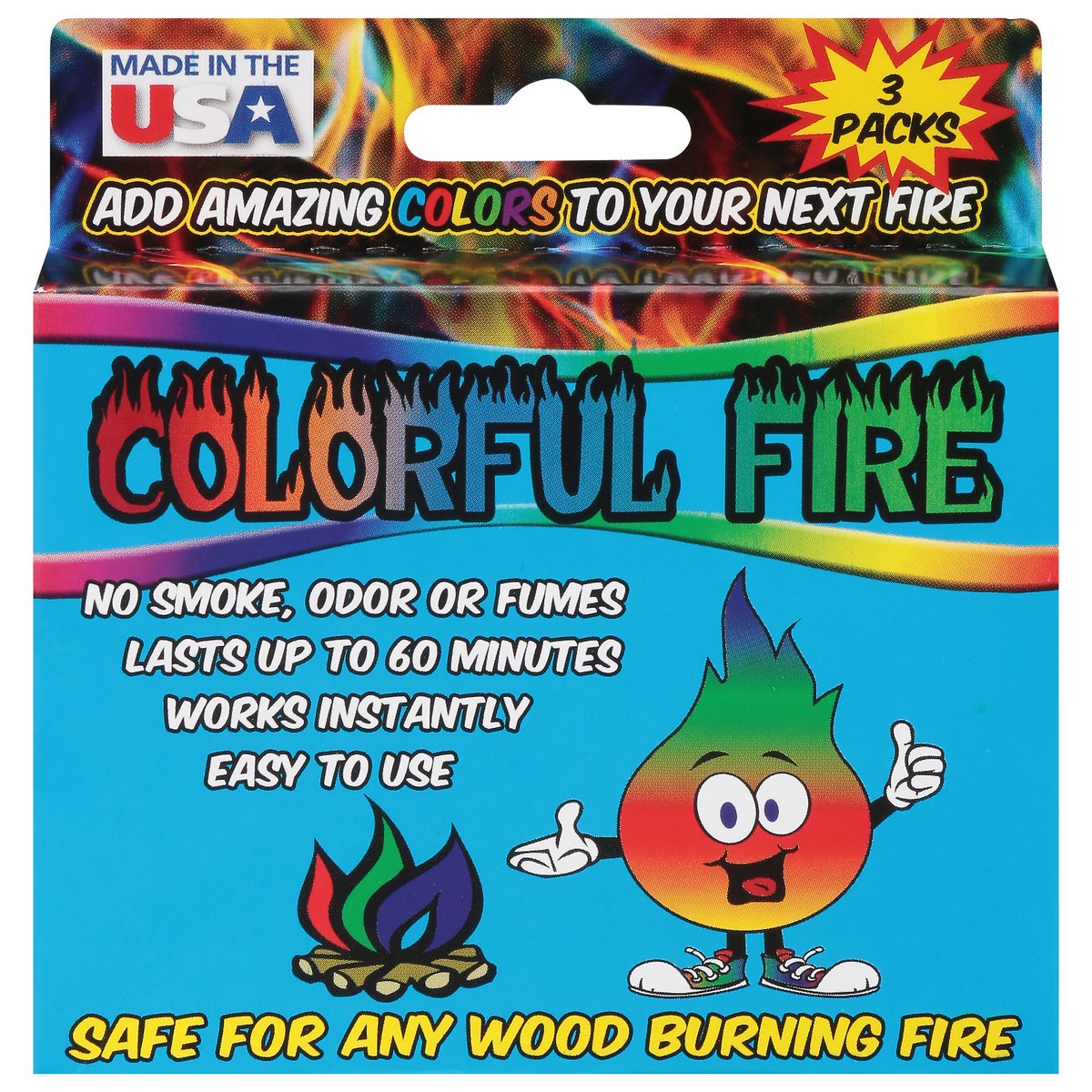 slide 1 of 5, Colorful Fire Fire Colorant 3 ea, 3 ct