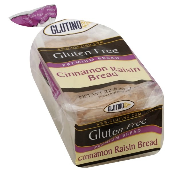 slide 1 of 5, Glutino Cinnamon Raisin Bread 22.6 oz, 1 ct