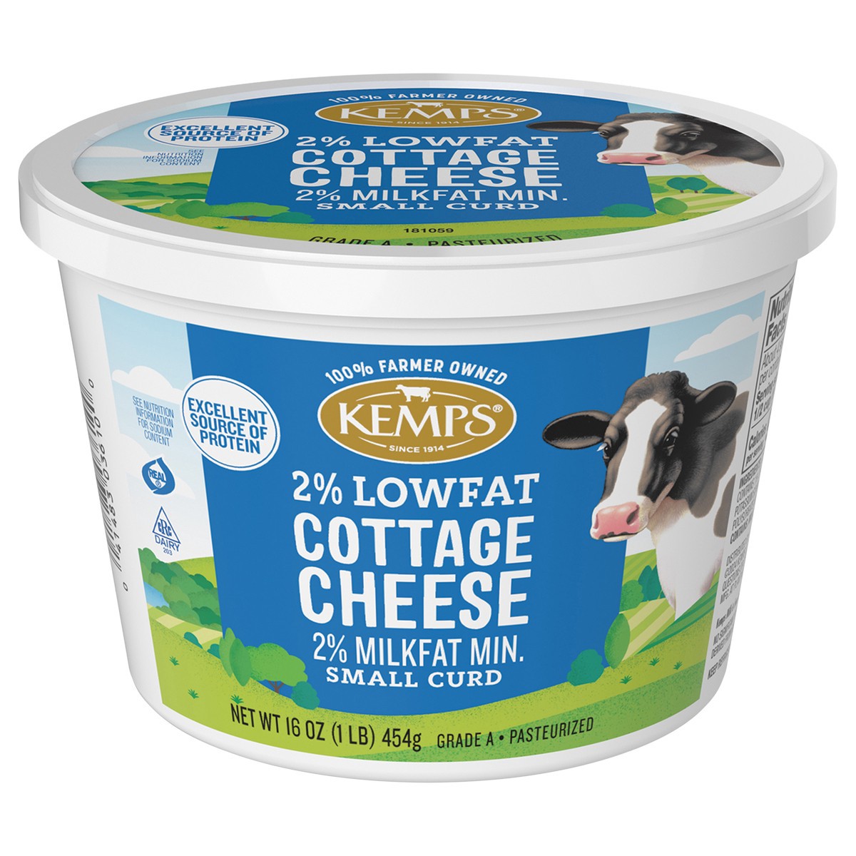slide 1 of 13, Kemps Kemp 2% Lowfat Cottage Cheese Cup, 16 oz