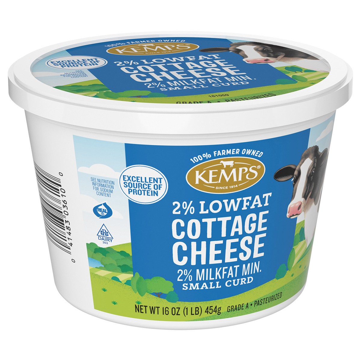 slide 2 of 13, Kemps Kemp 2% Lowfat Cottage Cheese Cup, 16 oz