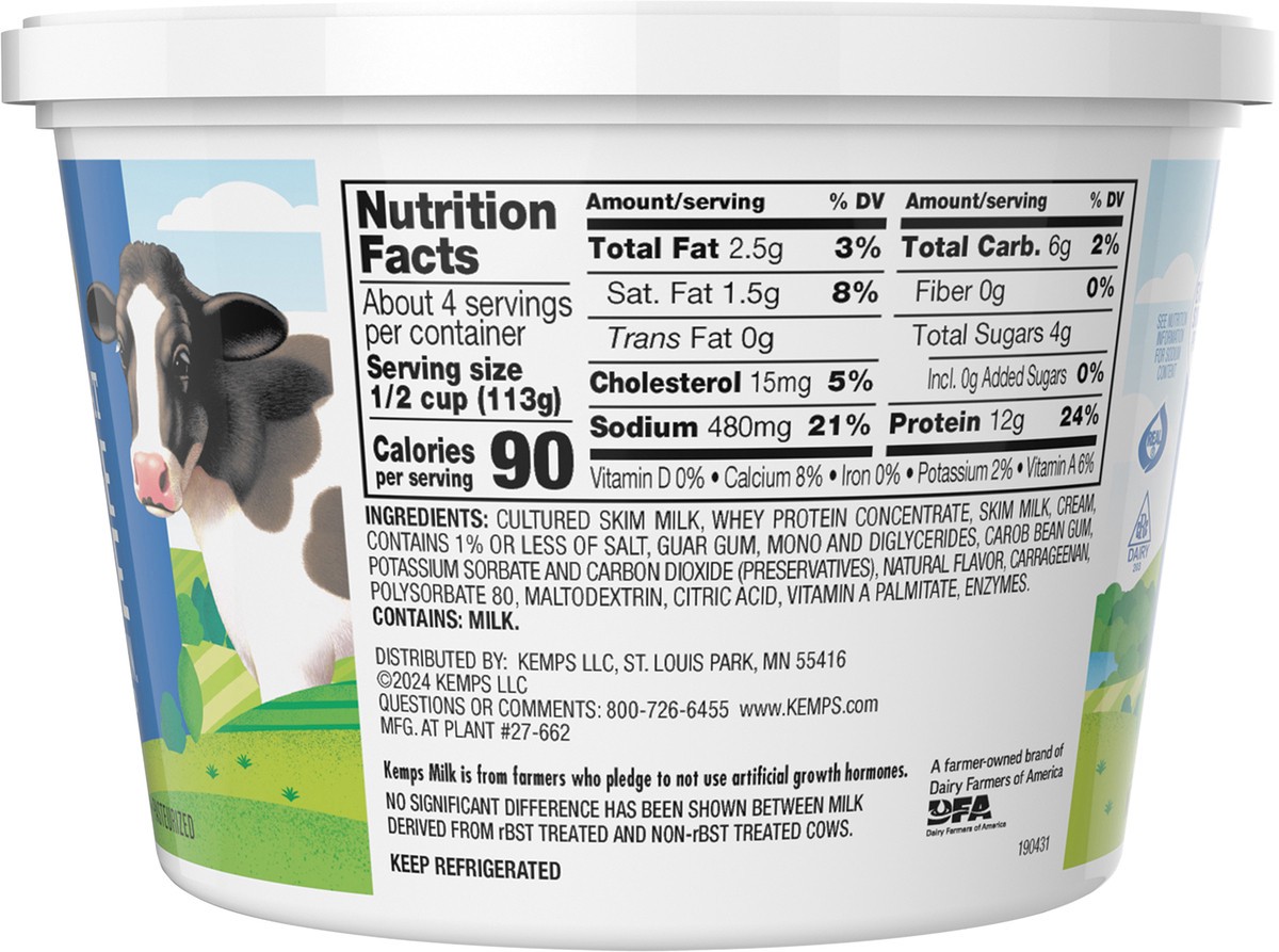 slide 12 of 13, Kemps Kemp 2% Lowfat Cottage Cheese Cup, 16 oz