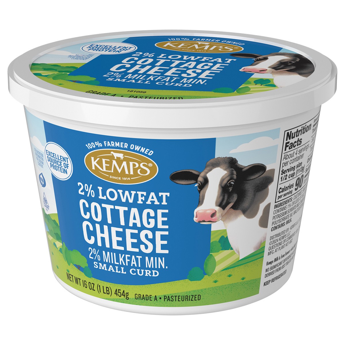 slide 9 of 13, Kemps Kemp 2% Lowfat Cottage Cheese Cup, 16 oz