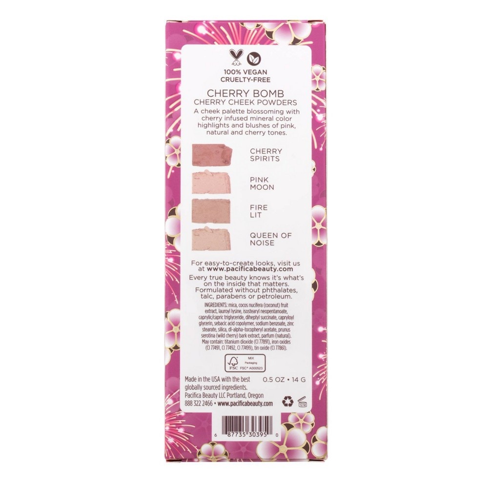 slide 2 of 3, Pacifica Cherry Bomb Cheek Powders, 0.5 oz