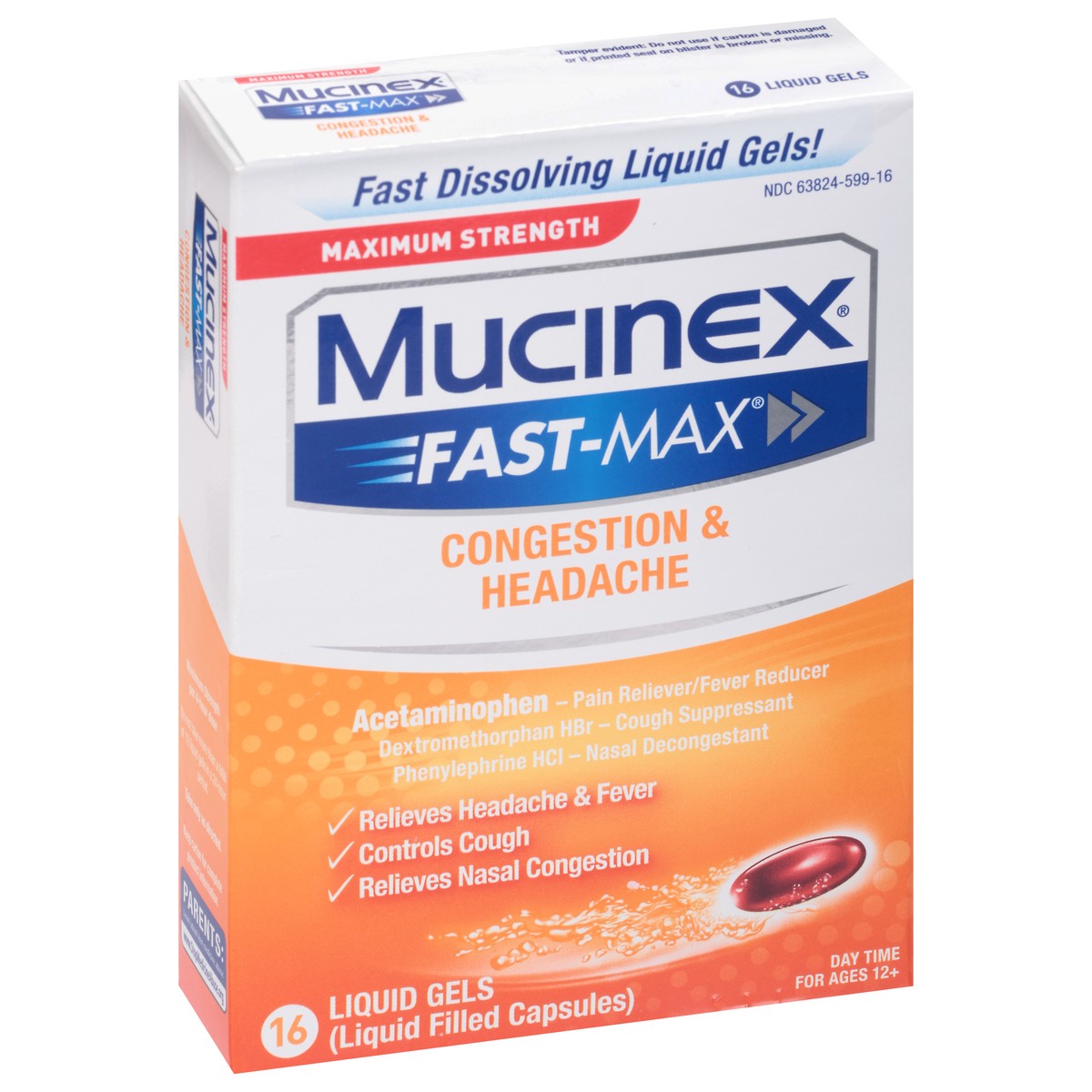 slide 10 of 12, Mucinex Fastmax Congestion & Headache - 16 Count, 16 ct