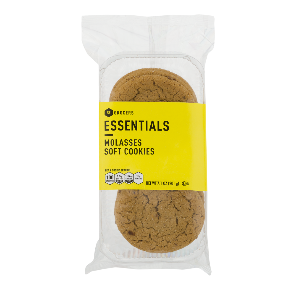 slide 1 of 1, Essentials Molasses Soft Cookies, 7.1 oz