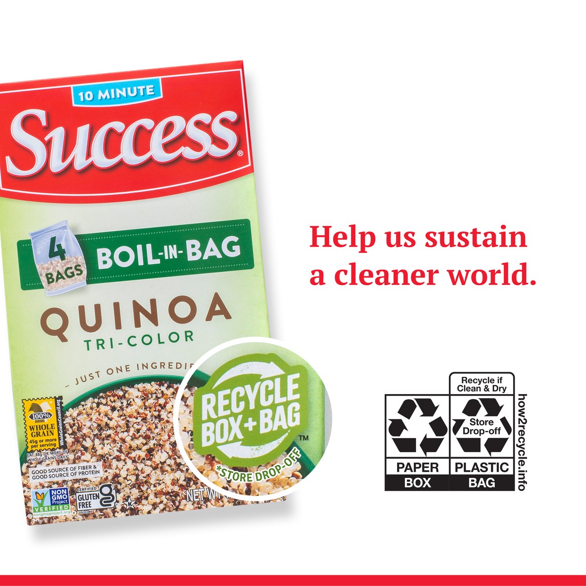 slide 3 of 9, Success Tri Color Quinoa, 12 oz