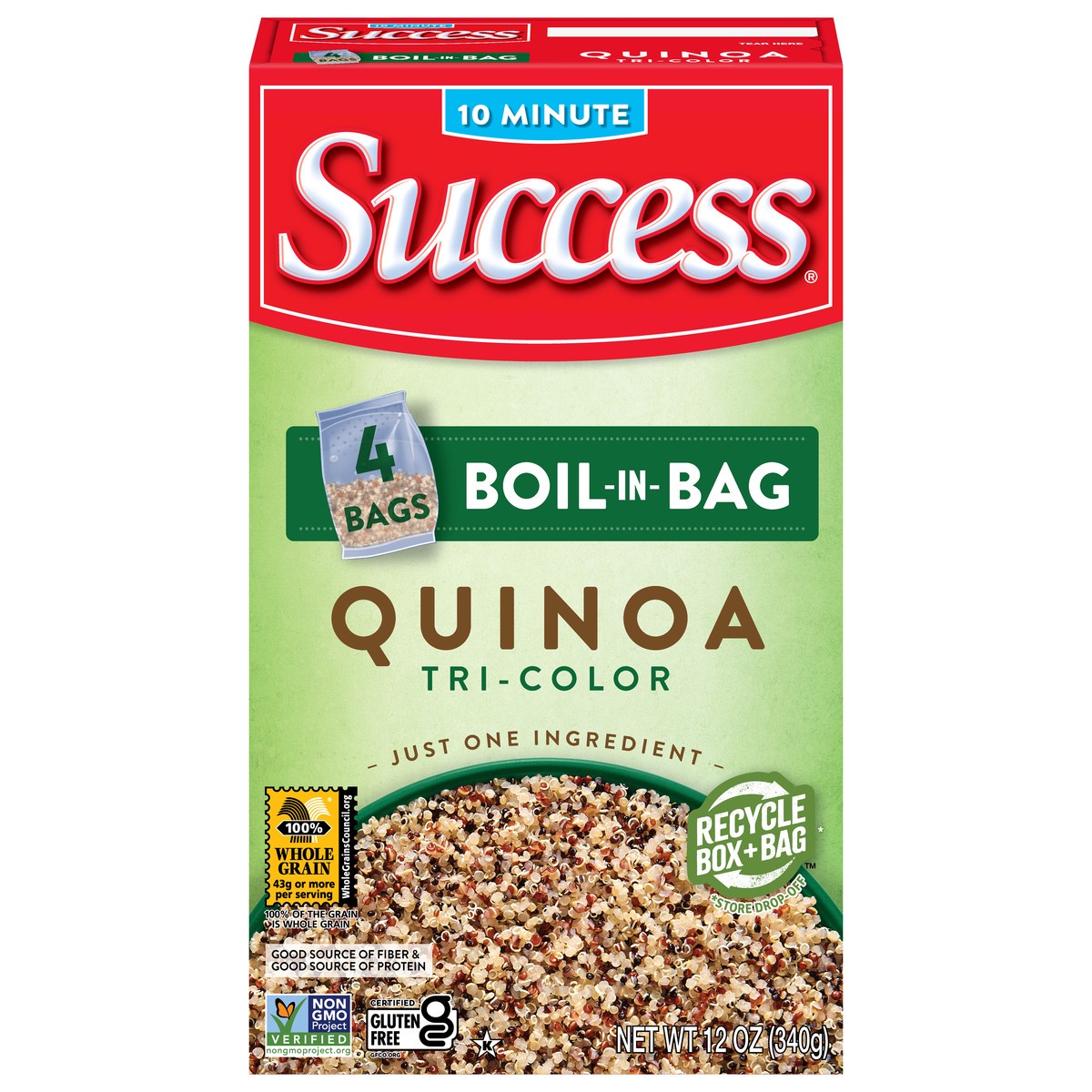 slide 1 of 9, Success Tri Color Quinoa, 12 oz