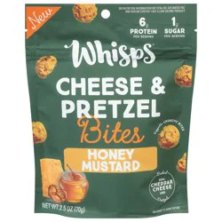 Whisps Honey Mustard Cheese & Pretzel Bites - 2.5 oz