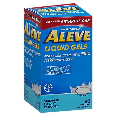 slide 1 of 1, Aleve Liquid Gels Arthritis 80S 2Dz, 80 ct