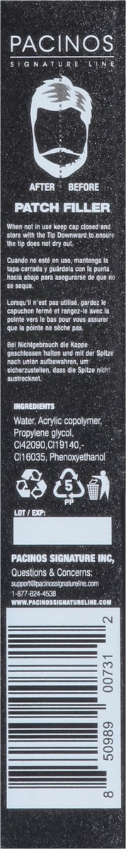 slide 8 of 14, Pacinos Beard Pencil Filler + Brush, Light Brown, 0.88 oz