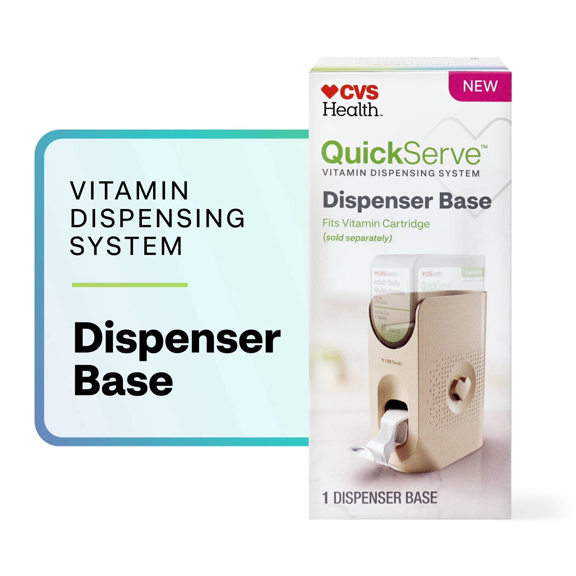 slide 1 of 1, CVS Health Quickserve Vitamin Dispensing Base, 1 ct