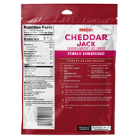 slide 4 of 5, Meijer Finely Shredded Cheddar Jack Cheese, 8 oz