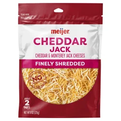 Meijer Finely Shredded Cheddar Jack Cheese - 8 oz