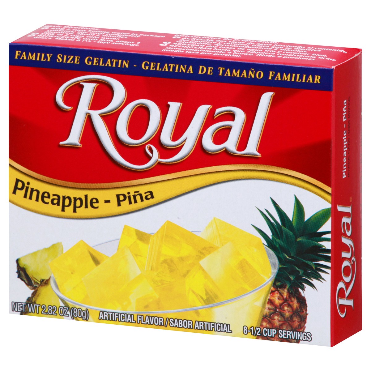 slide 5 of 13, Royal Family Size Pineapple Gelatin 2.82 oz, 2.8 oz