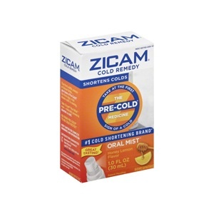 slide 1 of 1, Zicam Homeopathic Cold Remedy Plus Oral Mist Honey Lemon, 1 oz